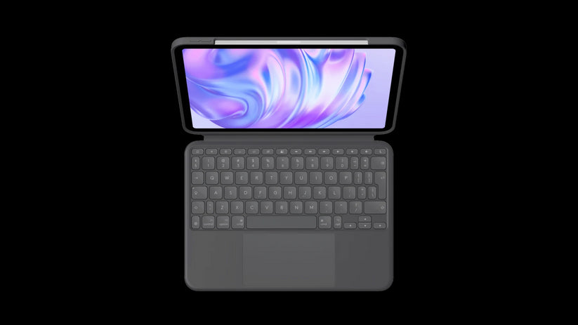 Husa cu tastatura Logitech Combo Touch pentru iPad Pro 11" M4, Negru, layout US - iSTYLE RO