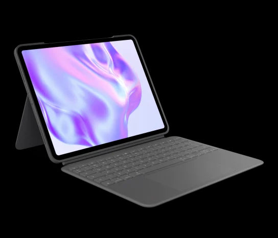 Husa cu tastatura Logitech Combo Touch pentru iPad Pro 12.9" , Layout US, Gri - iSTYLE RO