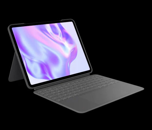 Husa cu tastatura Logitech Combo Touch pentru iPad Pro 12.9" , Layout US, Gri - iSTYLE RO