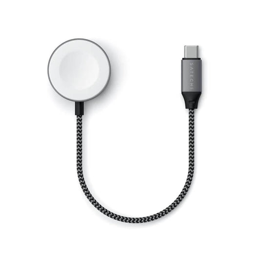 Cablu de date Satechi USB-C Magnetic Braided Charging Cable pentru Apple Watch 20cm - iSTYLE RO