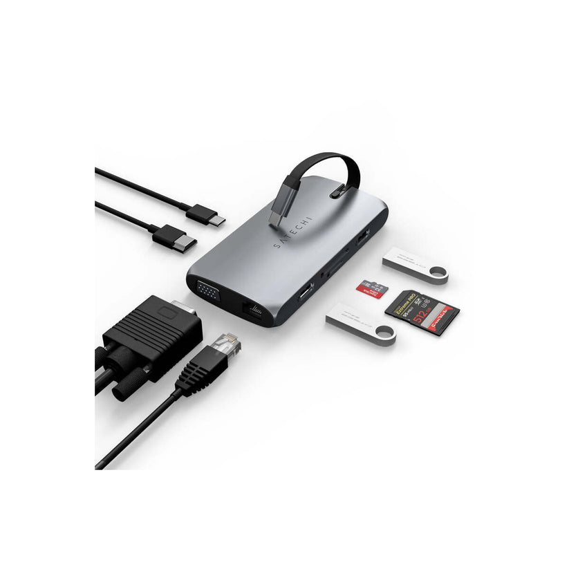 Adaptor multiport Satechi USB-C on-the-go, Space Grey - iSTYLE RO