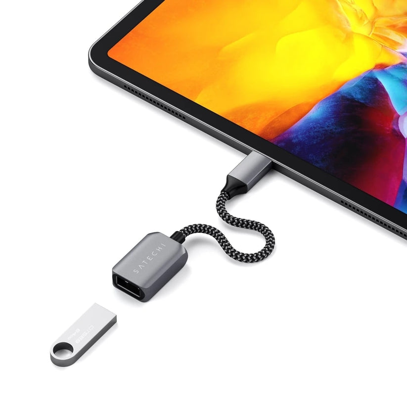 Adaptor Satechi USB-C la USB 3.0 Adapter - Space Grey - iSTYLE RO