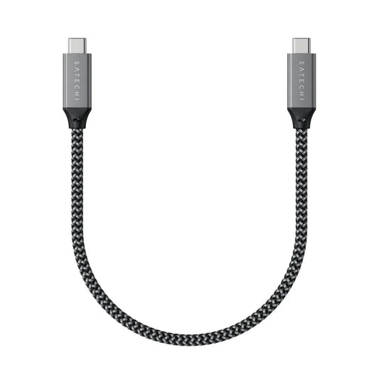 Cablu de date Satechi USB-C la USB-C, Gri, 25cm - iSTYLE RO
