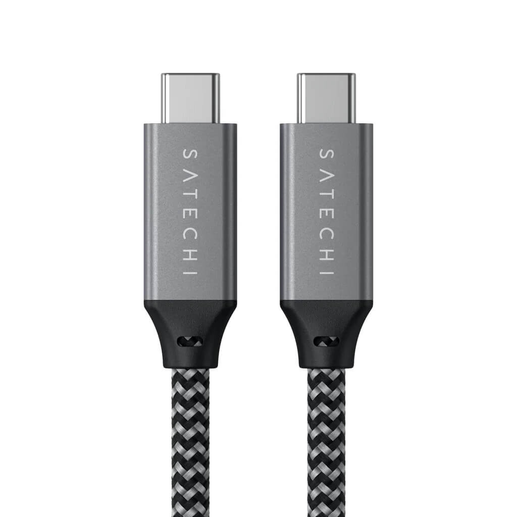 Cablu de date Satechi USB-C la USB-C, Gri, 25cm - iSTYLE RO