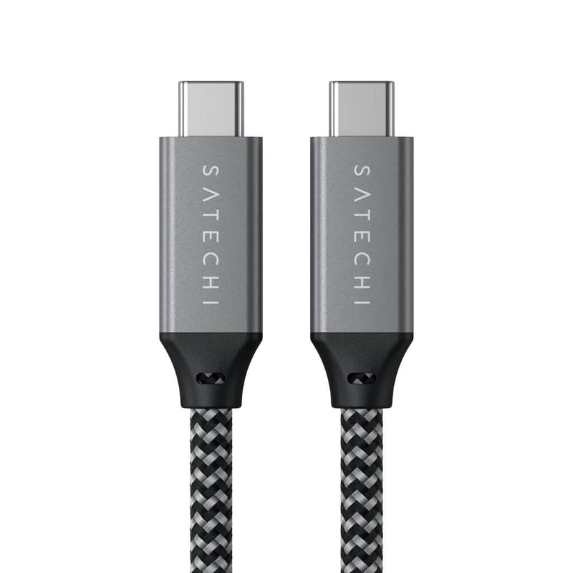 Cablu de date Satechi USB-C la USB-C, Gri, 25cm - iSTYLE RO