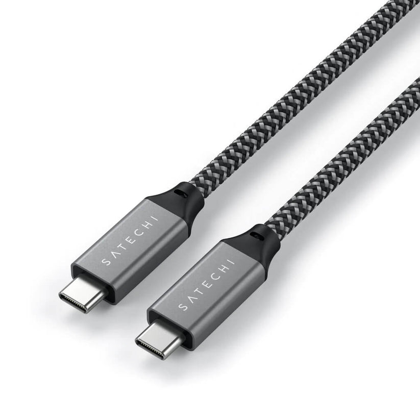 Cablu de date Satechi USB-C la USB-C, Gri, 25cm - iSTYLE RO
