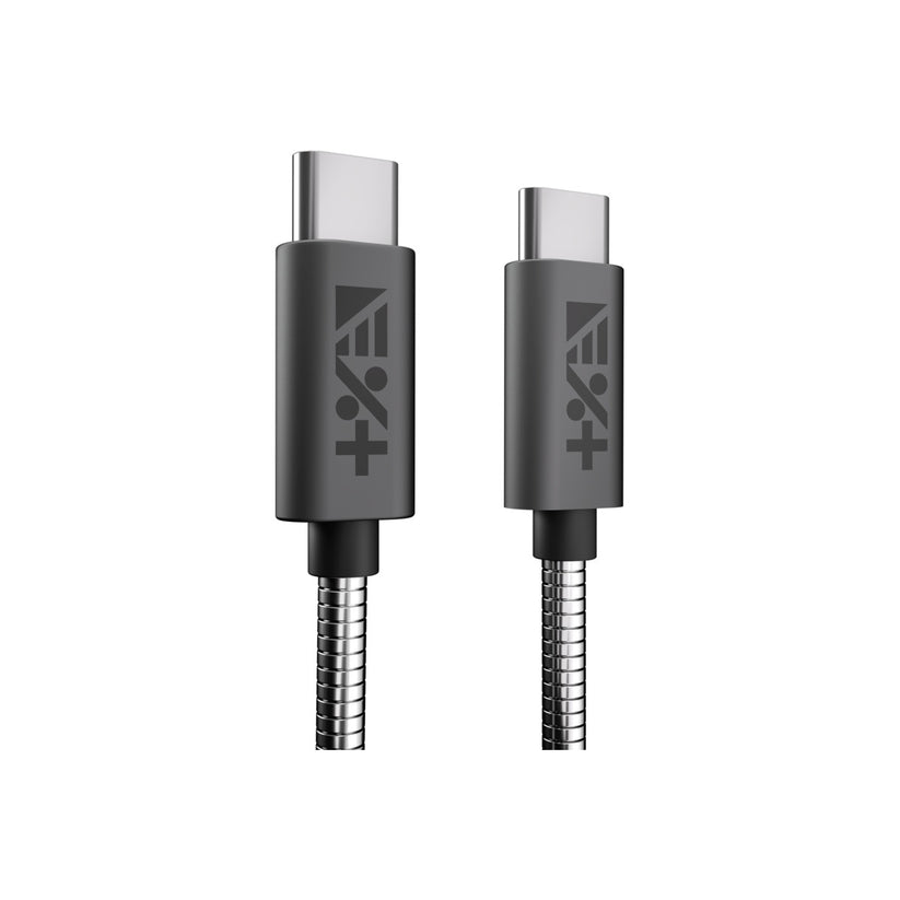 Cablu de date NEXT ONE Metalic USB-C la USB-C, Space Grey - iSTYLE RO
