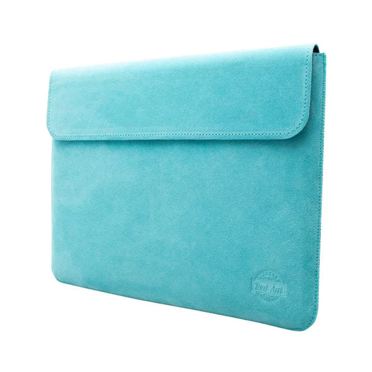 Husa de protectie REDANT cu clapă pentru MacBook Pro 14, Piele, Turcoaz - iSTYLE RO