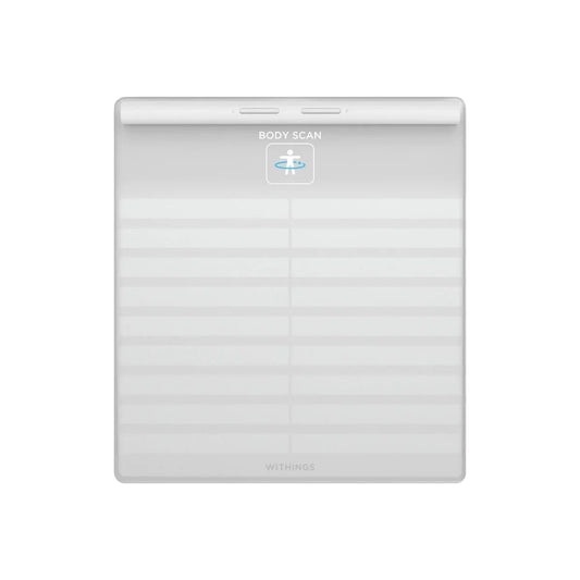 Cantar inteligent Withings Body Scan, Tehnologie Position Control, Baterie li-ion reincarcabila, 4 senzori de greutate, Alb - iSTYLE RO