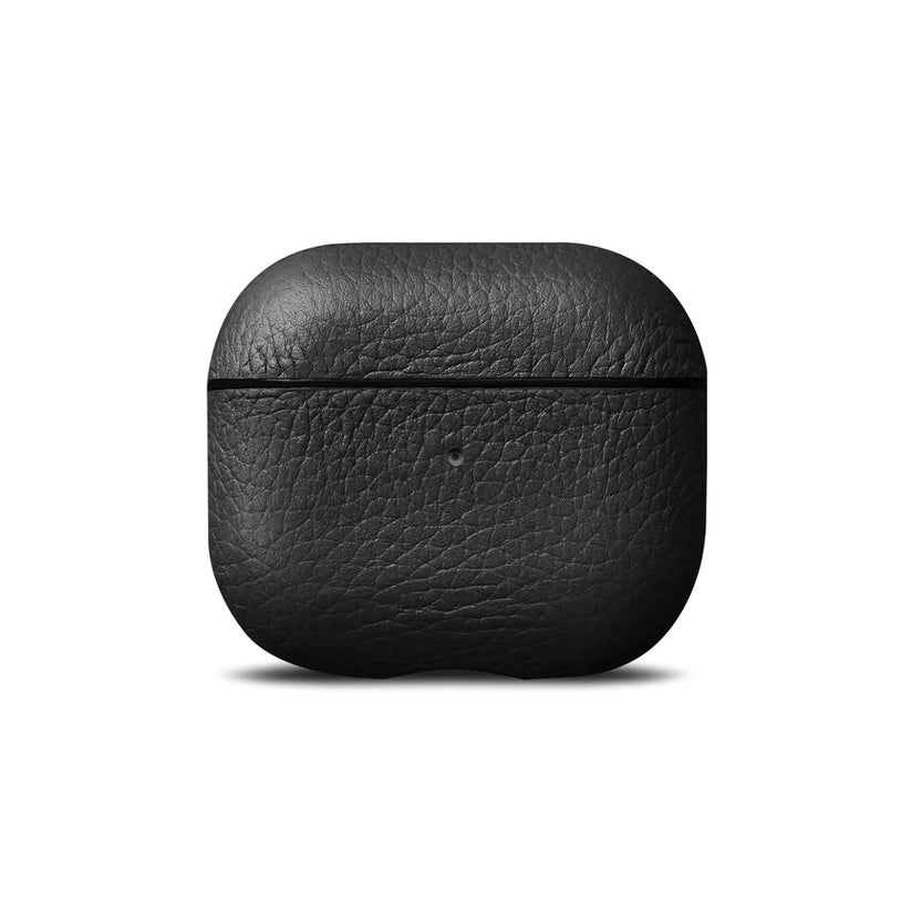 Husa de protectie Woolnut pentru AirPods (gen.3), Piele, Negru - iSTYLE RO