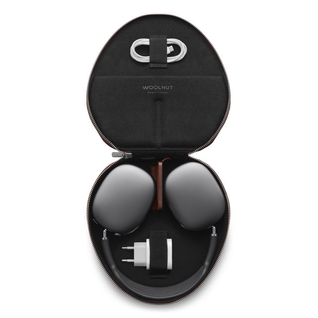 Husa de protectie Woolnut pentru AirPods Max, Piele, Cognac - iSTYLE RO