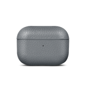 Husa de protectie Woolnut pentru AirPods Pro (gen.2), Piele, Gri - iSTYLE RO