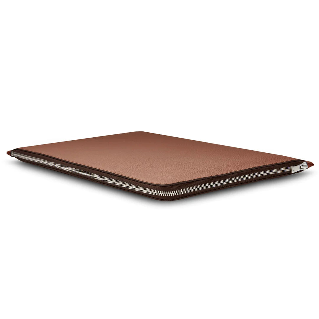 Husa de protectie Woolnut Folio pentru MacBook Pro 16", Piele, Cognac - iSTYLE RO