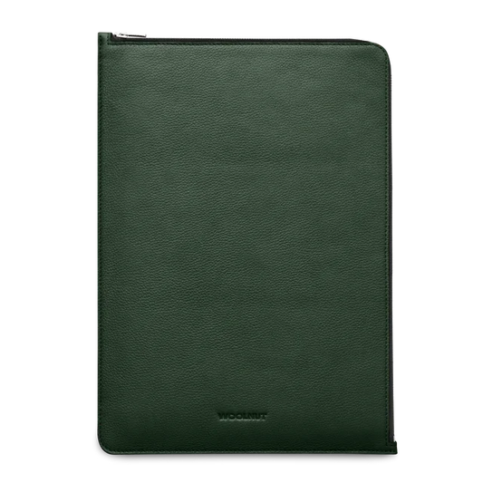 Husa de protectie Woolnut Folio pentru MacBook Pro 16", Piele, Verde - iSTYLE RO