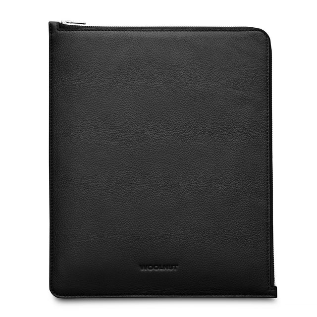 Husa de protectie Woolnut Folio pentru iPad Pro & Air 13", Piele, Negru - iSTYLE RO