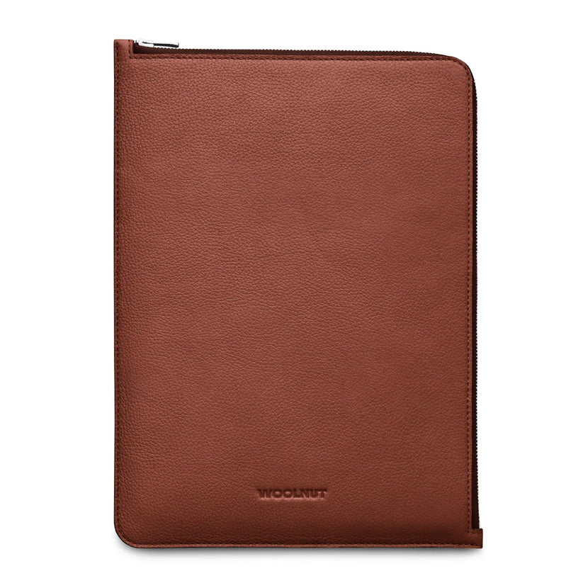 Husa de protectie Woolnut Folio pentru MacBook Pro (13" si 14"), MacBook Air 13", Piele, Cognac - iSTYLE RO