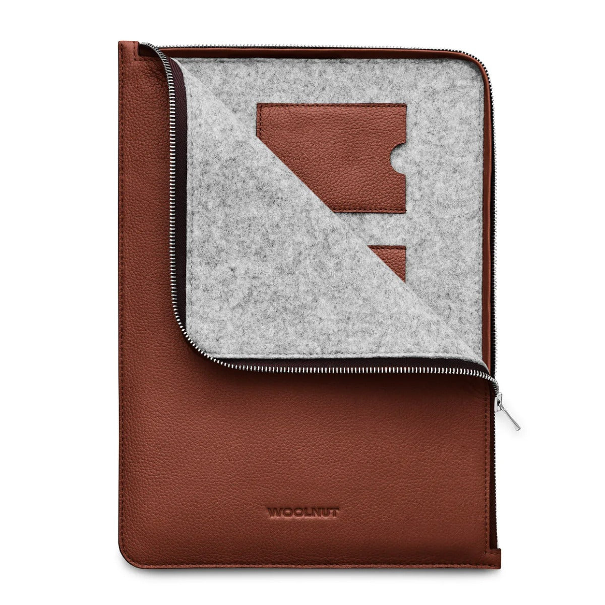 Husa de protectie Woolnut Folio pentru MacBook Pro (13" si 14"), MacBook Air 13", Piele, Cognac - iSTYLE RO