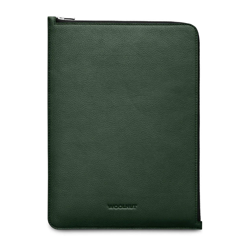 Husa de protectie Woolnut Folio pentru MacBook Pro (13" si 14"), MacBook Air 13", Piele, Verde - iSTYLE RO