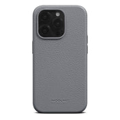 Husa de protectie Woolnut cu MagSafe pentru iPhone 15 Pro, Piele, Gri - iSTYLE RO