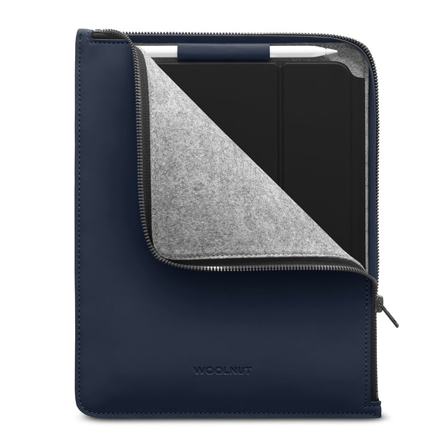 Husa de protectie Woolnut Coated pentru iPad Pro 11", iPad Air (gen 4,5), iPad (gen 9,10), Albastru - iSTYLE RO