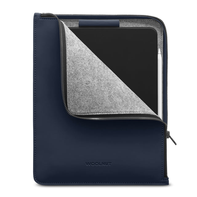 Husa de protectie Woolnut Coated pentru iPad Pro 11", iPad Air (gen 4,5), iPad (gen 9,10), Albastru - iSTYLE RO