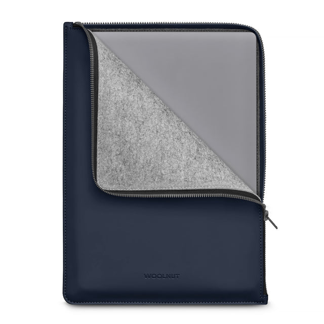 Husa de protectie Woolnut Coated pentru MacBook Pro (13" si 14"), MacBook Air 13", Albastru - iSTYLE RO