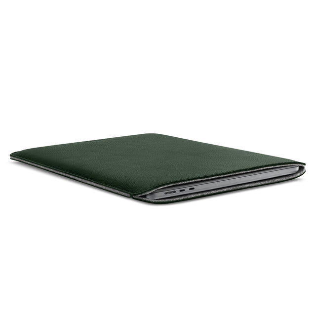 Husa de protectie Woolnut pentru MacBook Air 15", Piele, Verde - iSTYLE RO