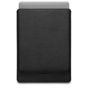 Husa de protectie Woolnut Sleeve pentru MacBook Pro 14", Piele, Negru - iSTYLE RO