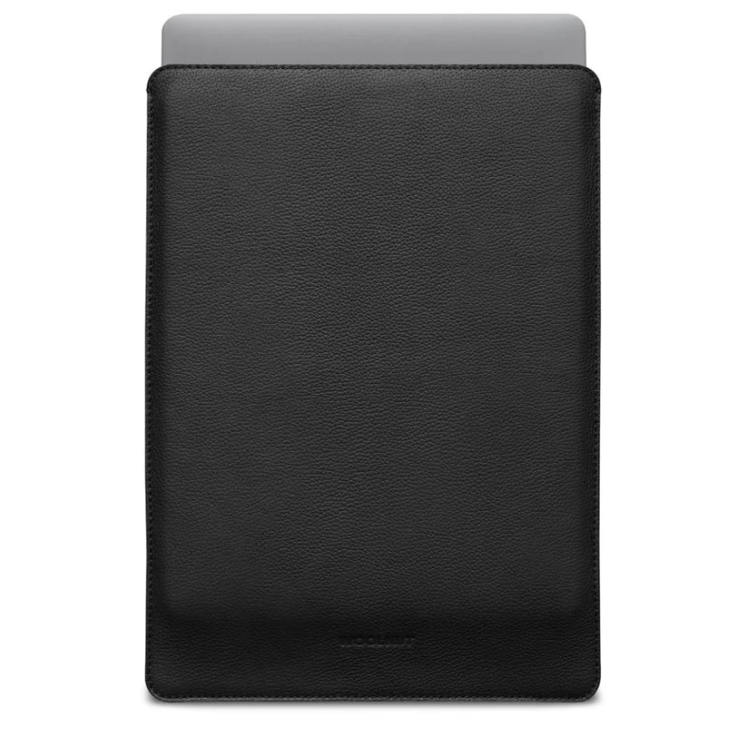 Husa de protectie Woolnut Sleeve pentru MacBook Pro 16", Piele, Negru - iSTYLE RO