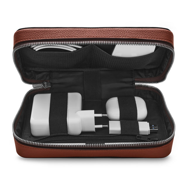 Geanta Woolnut pentru accesorii, Cognac - iSTYLE RO