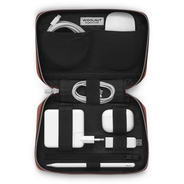 Geanta Woolnut pentru accesorii, Cognac - iSTYLE RO