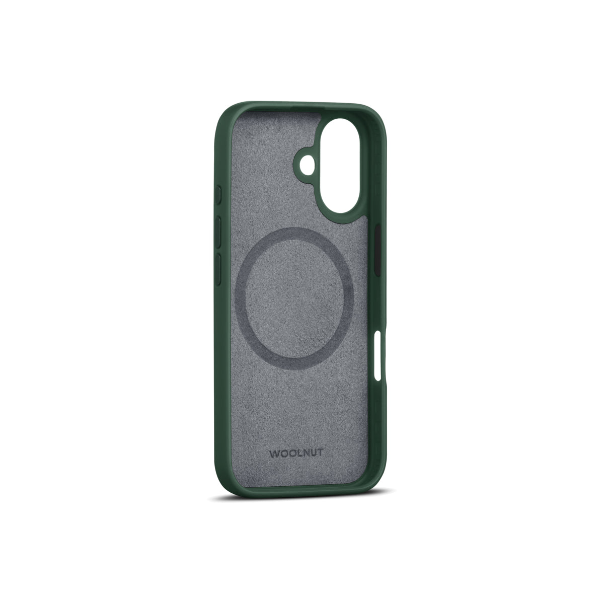 Husa de protectie Woolnut din piele pentru iPhone 16, Verde - iSTYLE RO