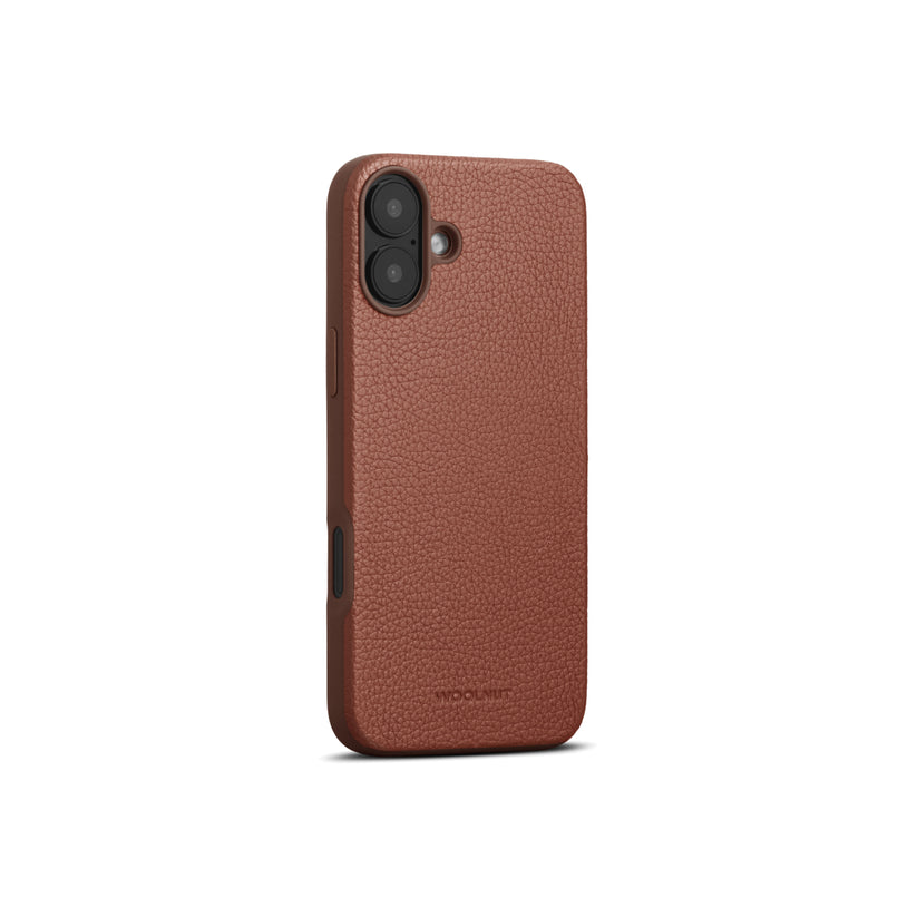 Husa de protectie Woolnut din piele pentru iPhone 16 Plus, Maro - iSTYLE RO