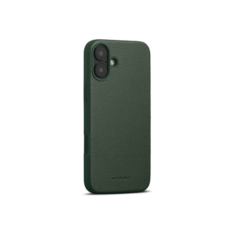 Husa de protectie Woolnut din piele pentru iPhone 16 Plus, Verde - iSTYLE RO