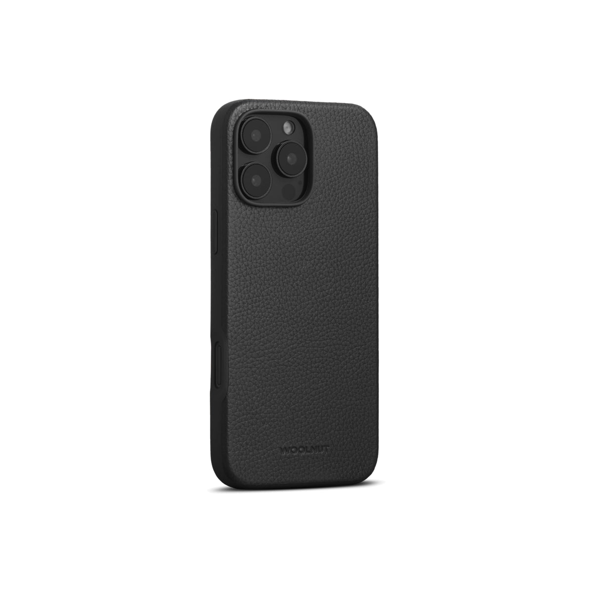 Husa de protectie Woolnut din piele pentru iPhone 16 Pro Max, Negru - iSTYLE RO