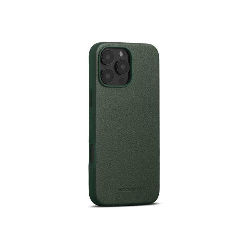 Husa de protectie Woolnut din piele pentru iPhone 16 Pro Max, Verde - iSTYLE RO