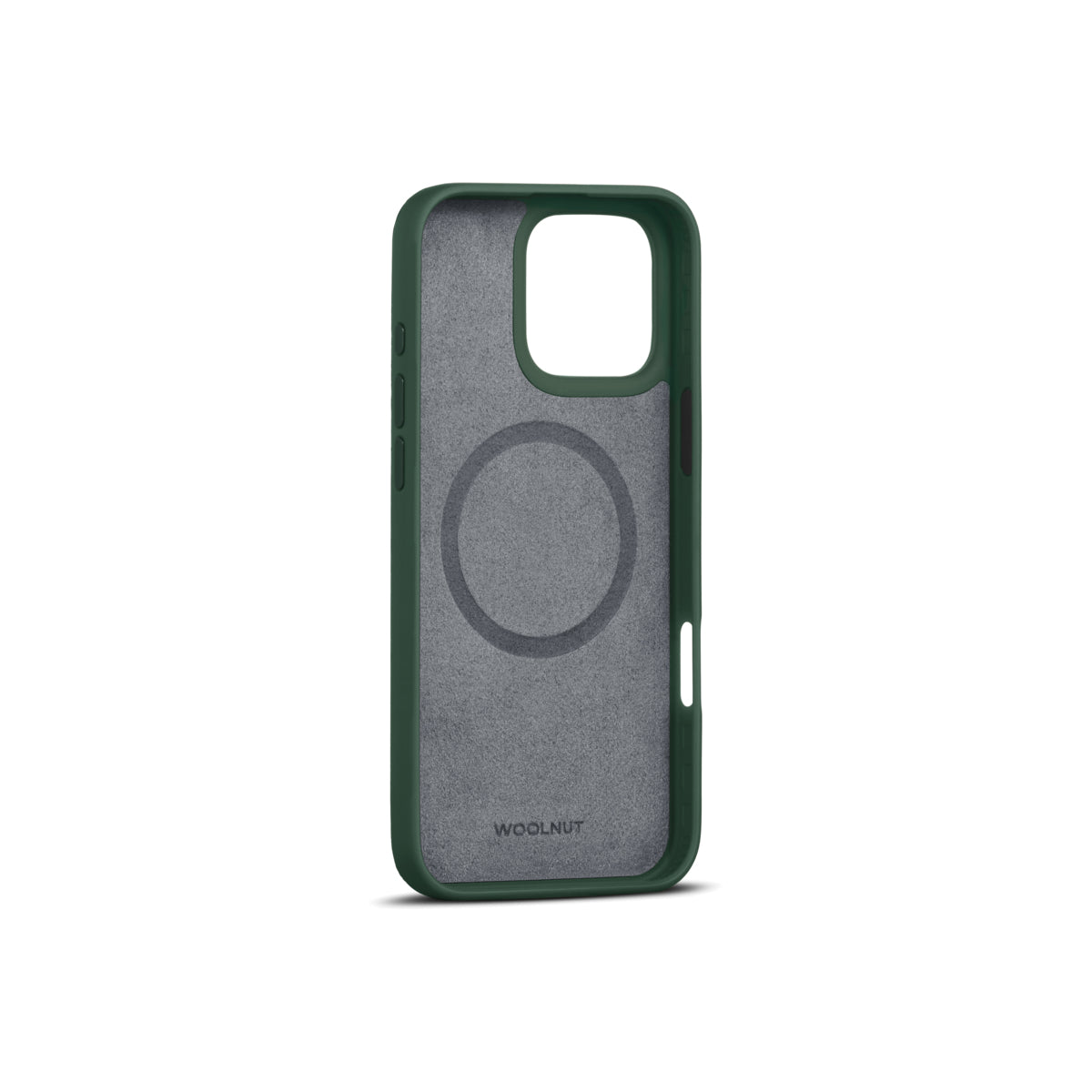 Husa de protectie Woolnut din piele pentru iPhone 16 Pro Max, Verde - iSTYLE RO