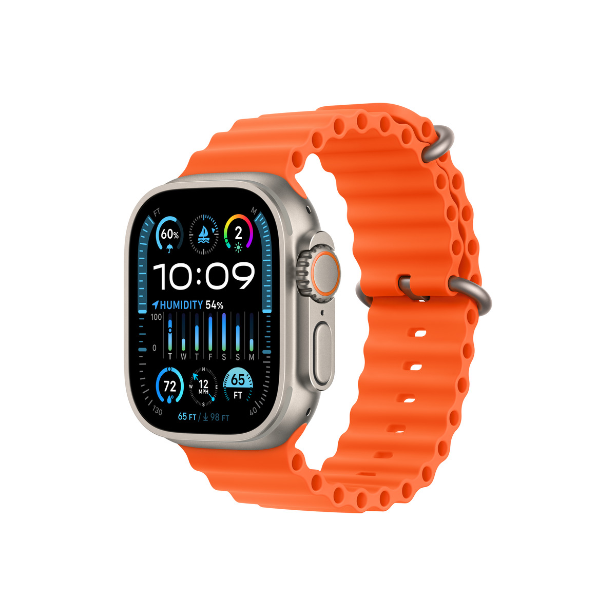 Apple Watch Ultra 2 GPS Cellular 49mm Titanium Case with Oran