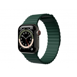 Curea Next One Leather Loop pentru Apple Watch 42-44mm, Leaf Green