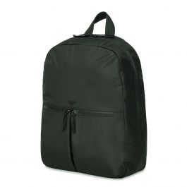 Knomo BERLIN Backpack 15-inch Polyester w Split Leather Trim - BOTTLE GREEN (Female)
