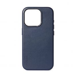 Resigilat: Husa de protectie Decoded cu MagSafe pentru iPhone 15 Pro, Piele, Albastru