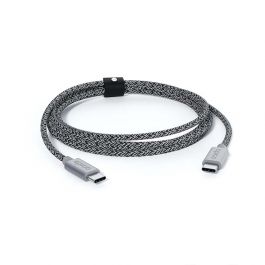 Cablu de date Epico Braided USB-C la USB-C 1.2m, Space Grey