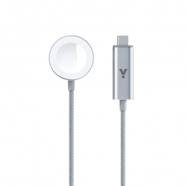 Cablu de date ISTYLE USB-C Fast Magnetic Charger pentru Apple Watch 1.2m, Silver