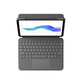 Husa cu tastatura Logitech Folio Touch pentru iPad Pro 11", Gri