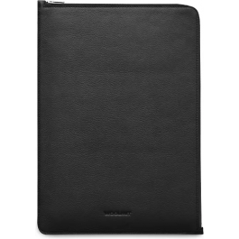 Husa de protectie Woolnut pentru MacBook Pro 16", Negru, Piele