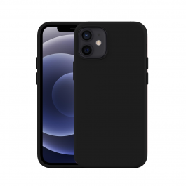 Husa de protectie NEXT ONE pentru iPhone 12 Mini, Silicon, Negru