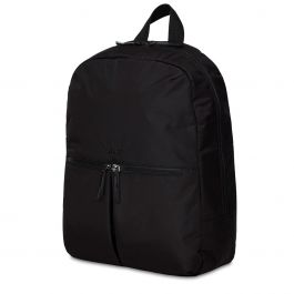 Knomo BERLIN Backpack 15-inch Polyester w Split Leather Trim - BLACK (Female)