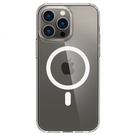 Husa de protectie Spigen Crystal Hybrid pentru iPhone 14 Pro, Alb Transparent