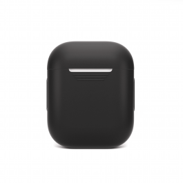 Husa de protectie NEXT ONE pentru AirPods (gen.1-2), Silicon, Negru