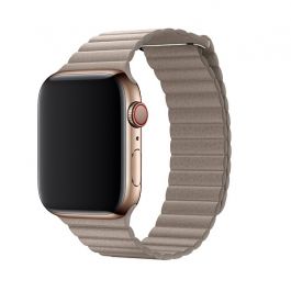 Curea Apple Watch 44mm Band: Stone Leather Loop - Large